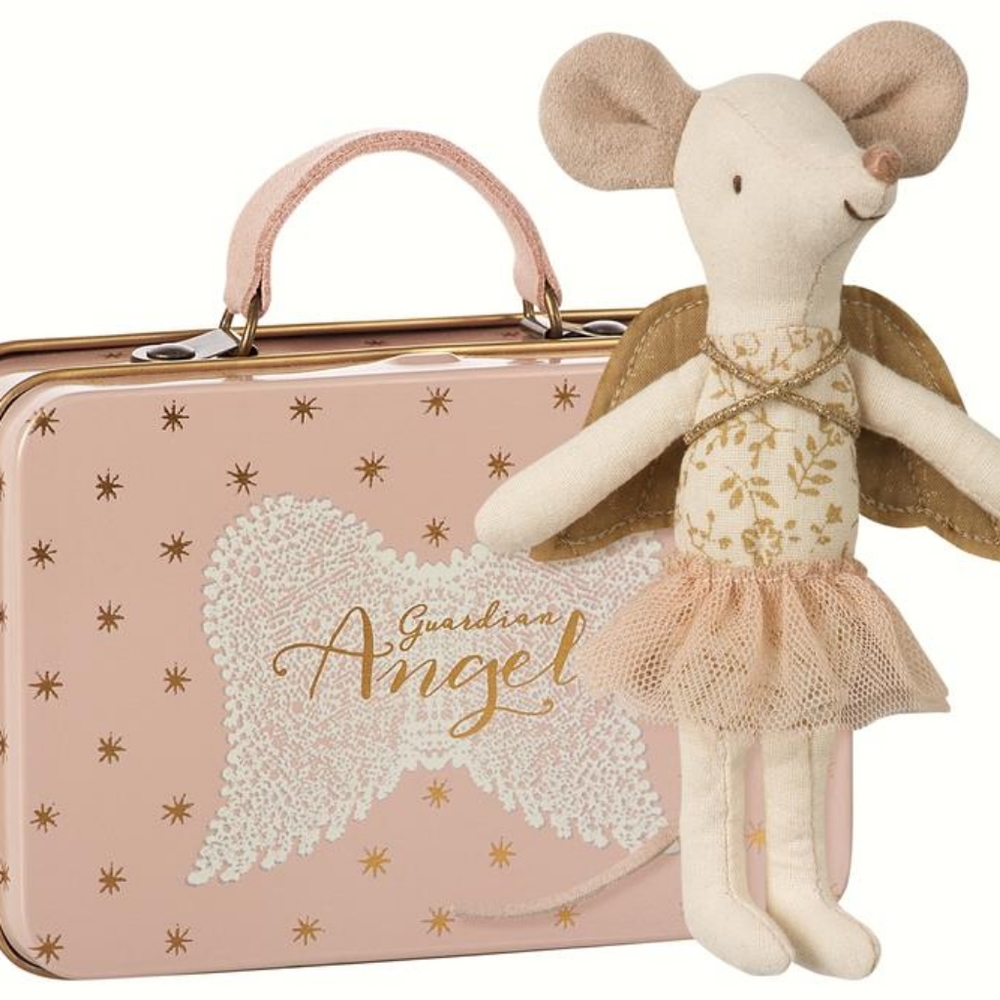 Maileg big sister guardian angel mouse in tin
